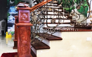 Thi công và lắp đặt cầu thang sắt nghệ thuật cao cấp tại Bắc Ninh